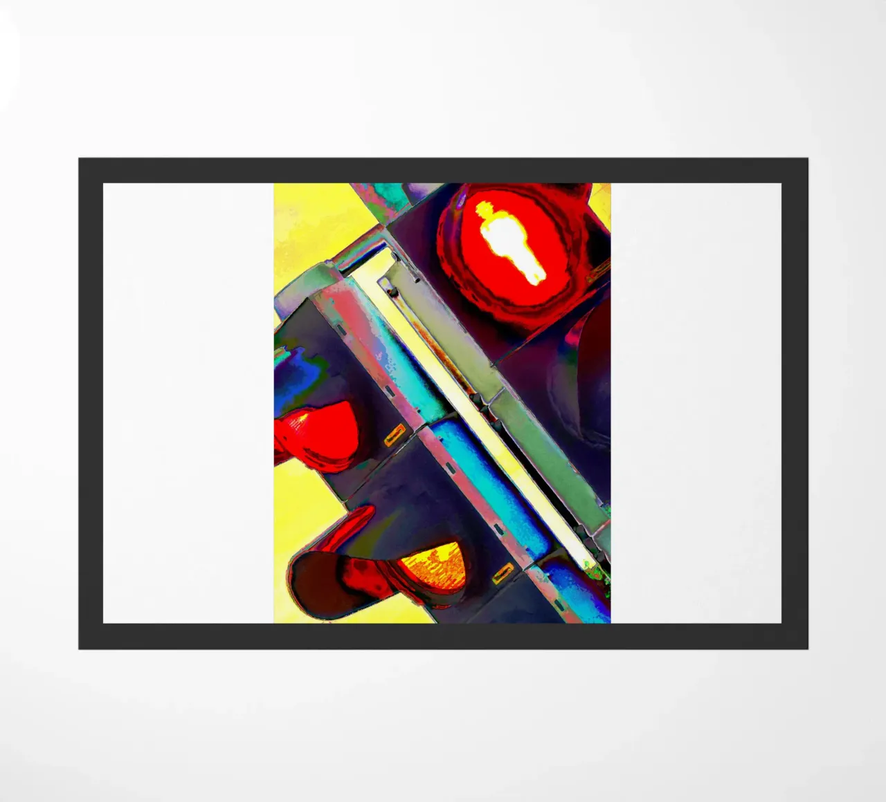 Alien Hells Traffic doormat by CASTILO Krass-Art