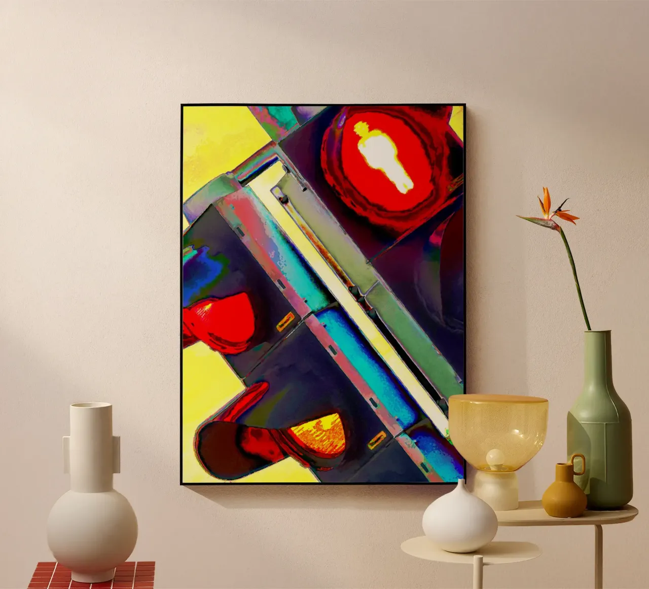 Alien Hells Traffic acryl van CASTILO Krass-Art