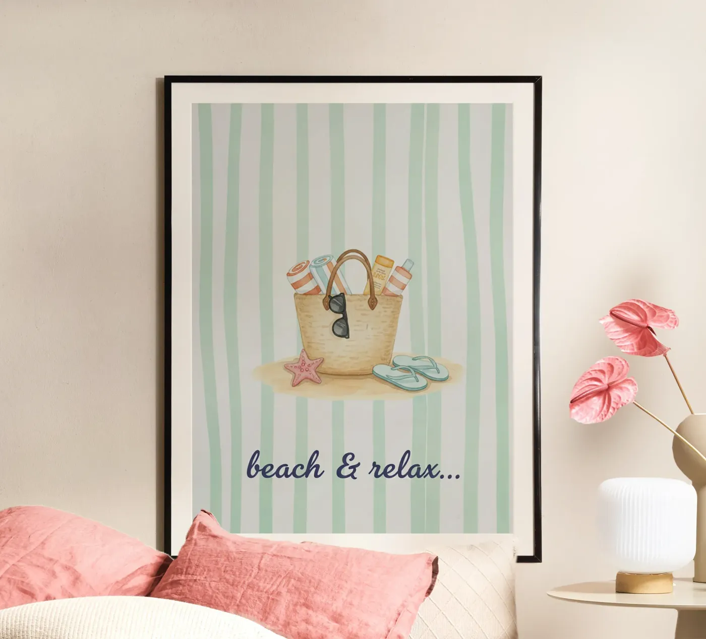Strand & Entspannung Poster von The Poster Wordshop