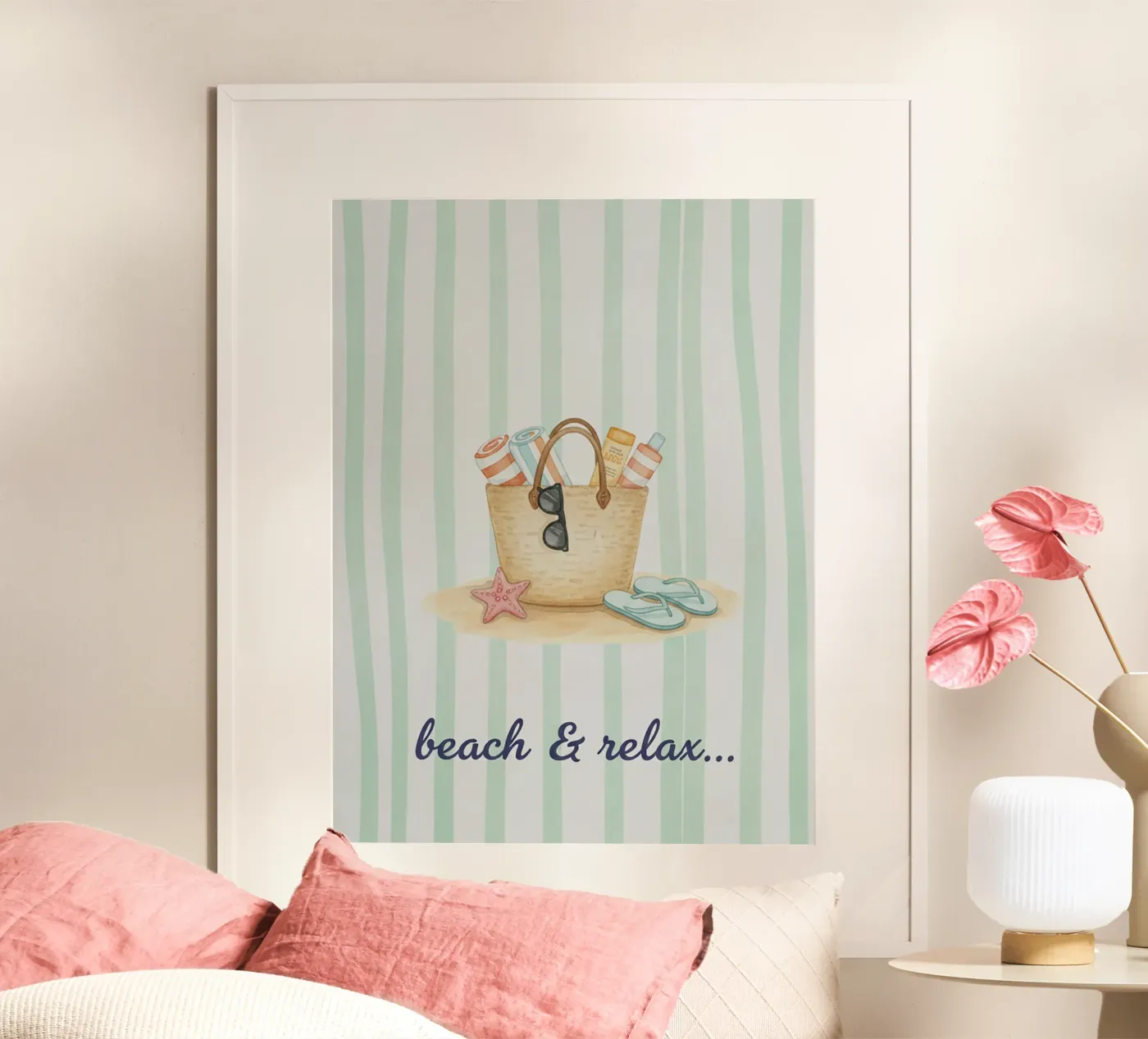 Strand & Entspannung Poster von The Poster Wordshop
