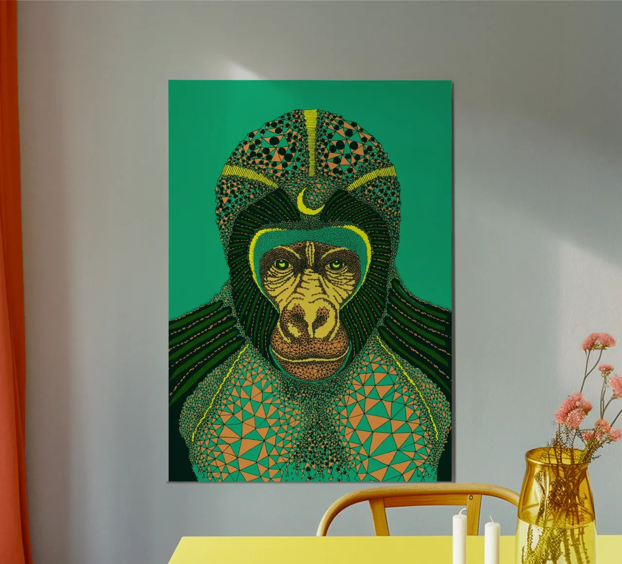 Gorilla alluminio dibond da Artsymalistic