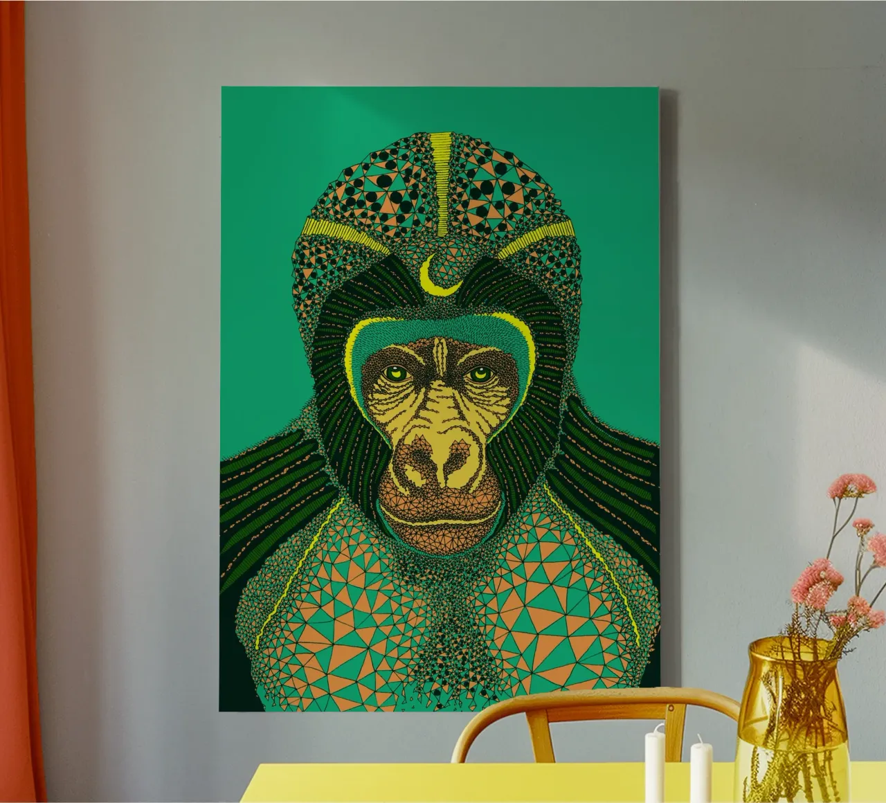 Gorilla tela da Artsymalistic
