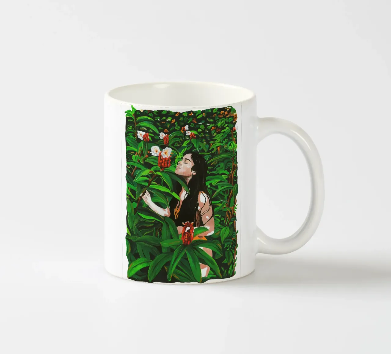 Serenità nella giungla tazza in ceramica da Raquel Leyva