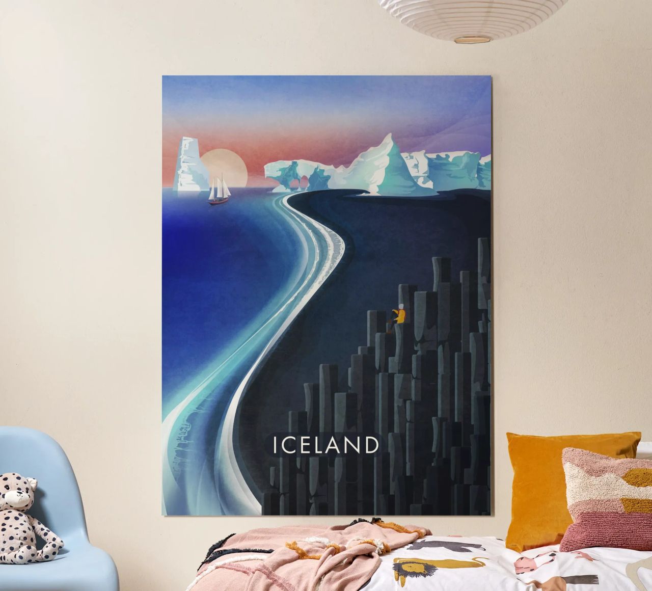 Poster de voyage Islande poster de Emel Tunaboylu