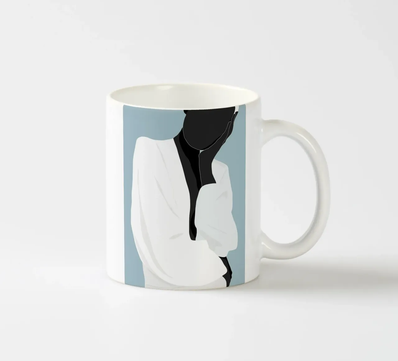 Minimal Figure ceramic mug by M.A.Z.U.N.