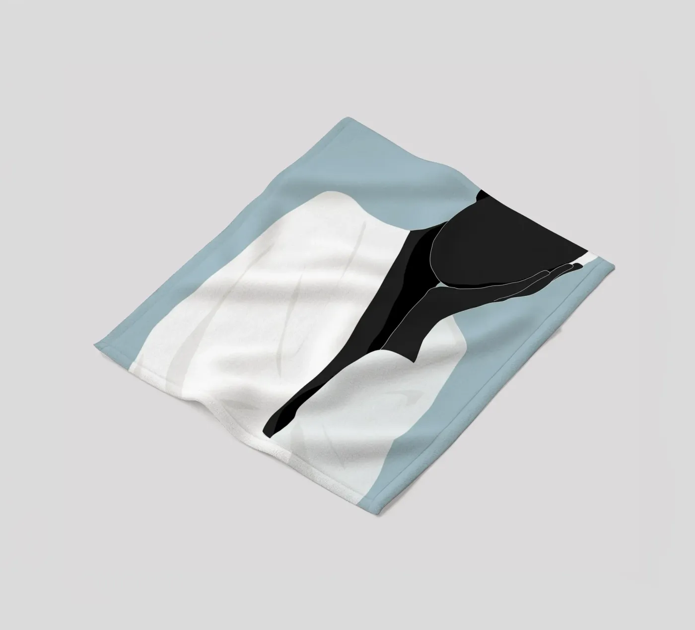 Minimal Figure fleece blanket by M.A.Z.U.N.