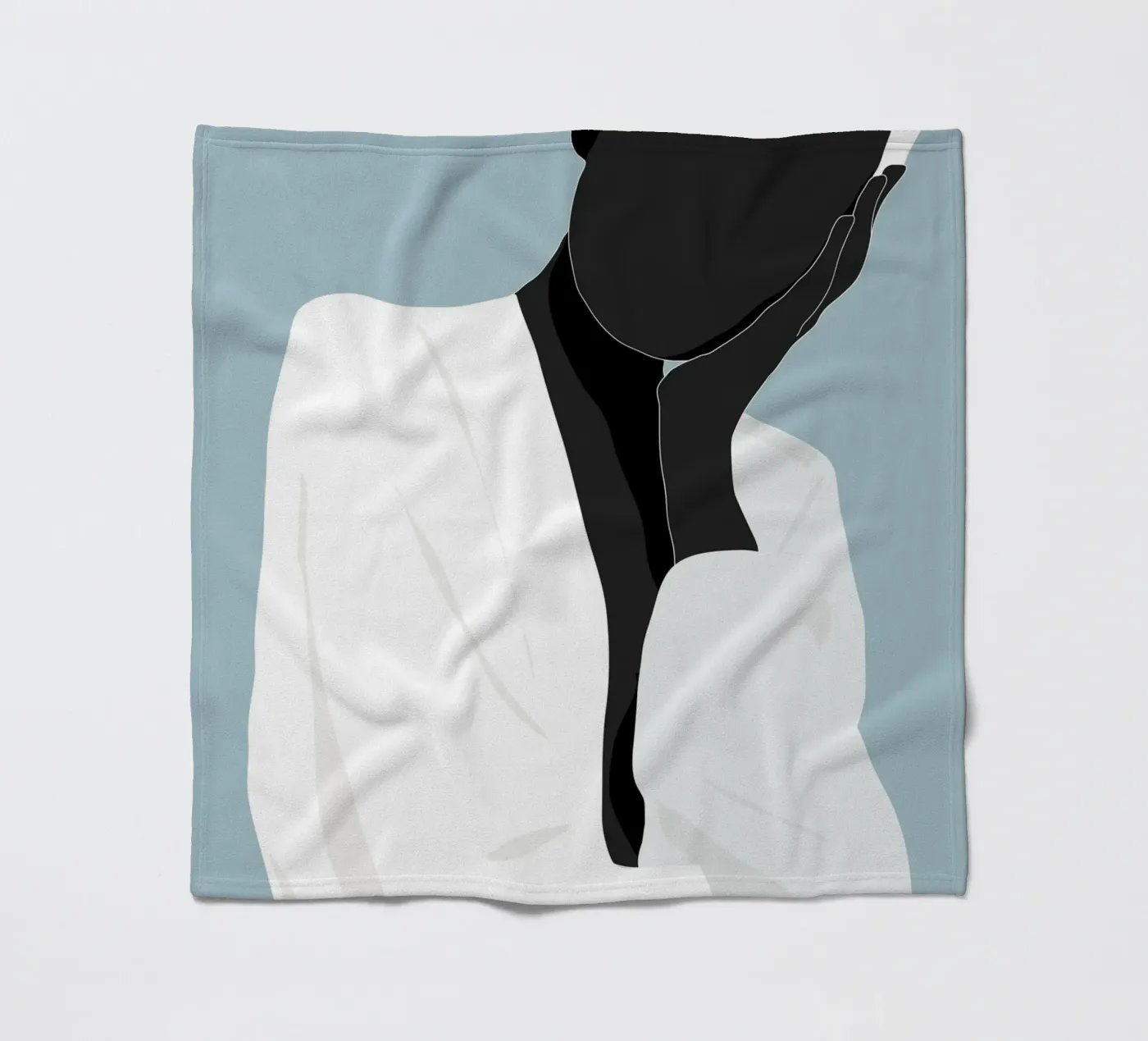 Minimal Figure fleece blanket by M.A.Z.U.N.