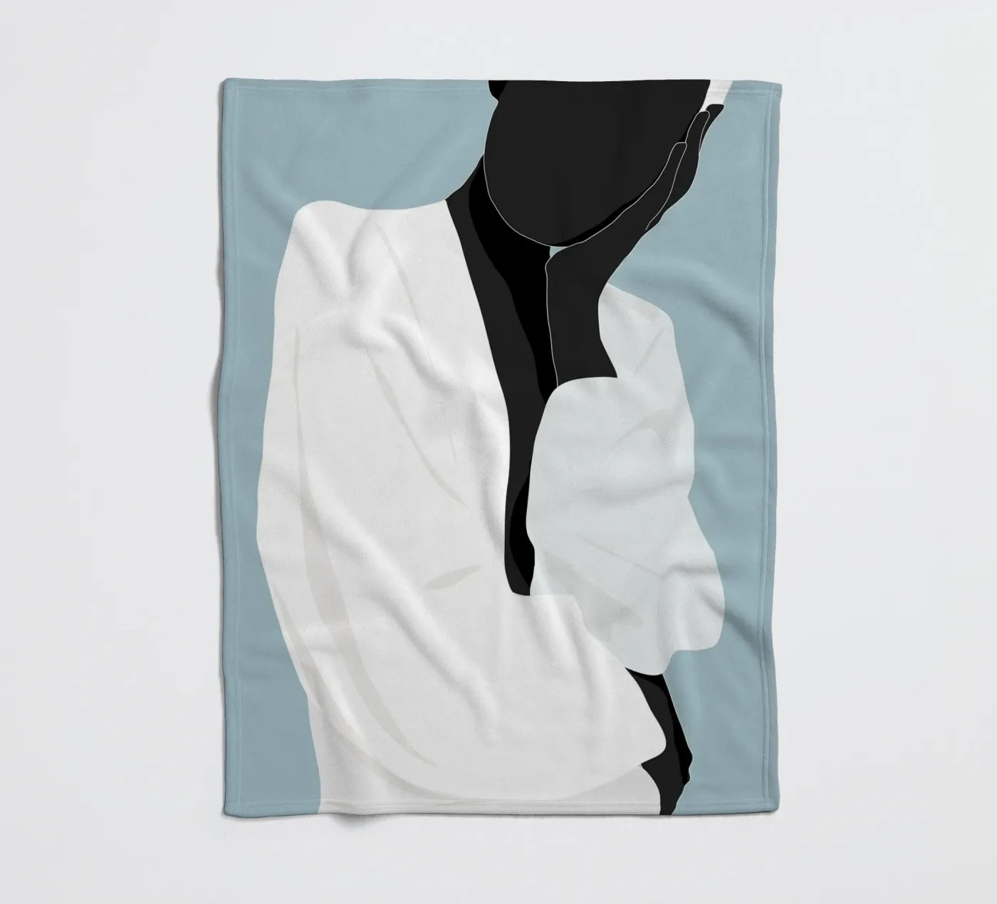 Minimal Figure fleece blanket by M.A.Z.U.N.