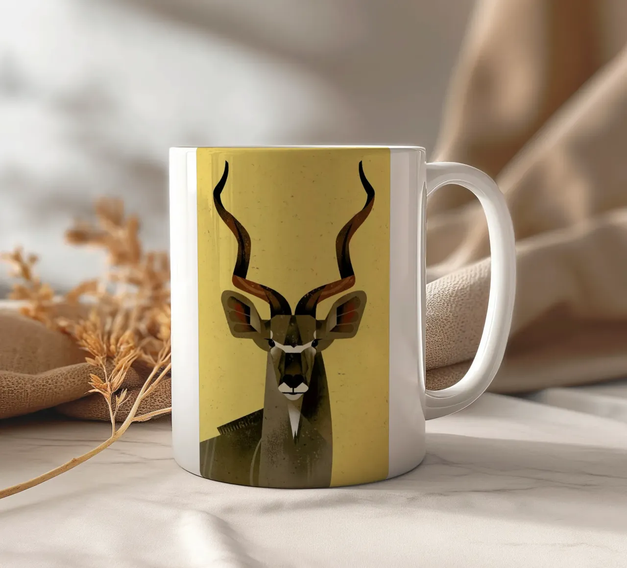 Großer Kudu tazza in ceramica da Dieter Braun