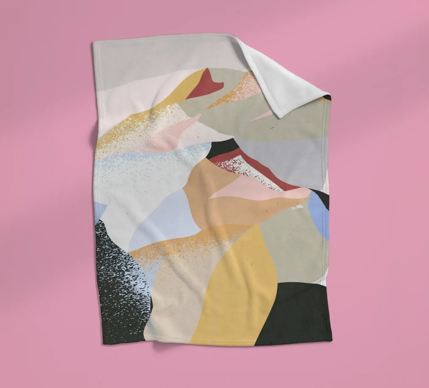 Abstracte berg fleecedeken van M.A.Z.U.N.