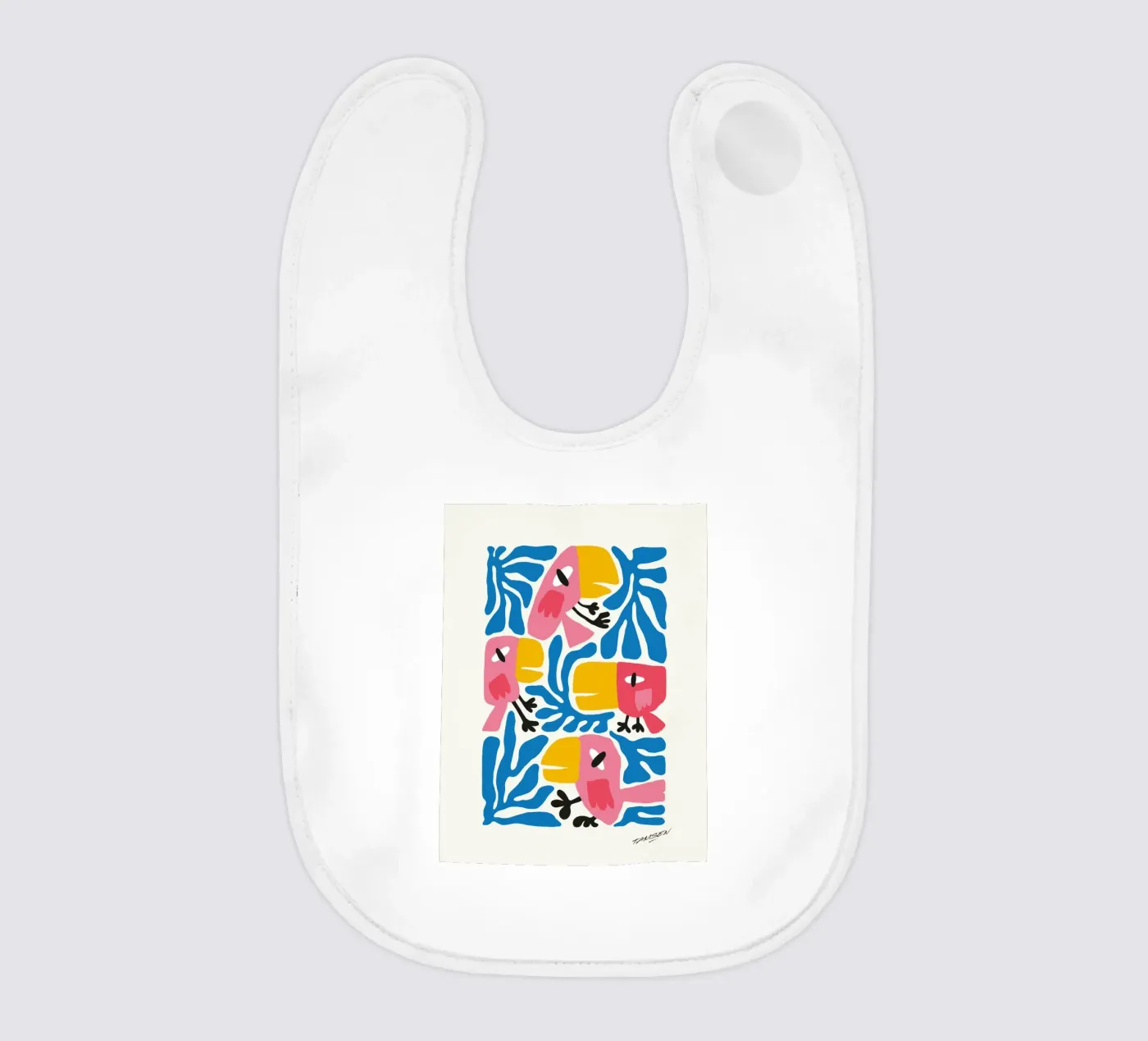 Crazy birds bavaglino da Tamsen Design
