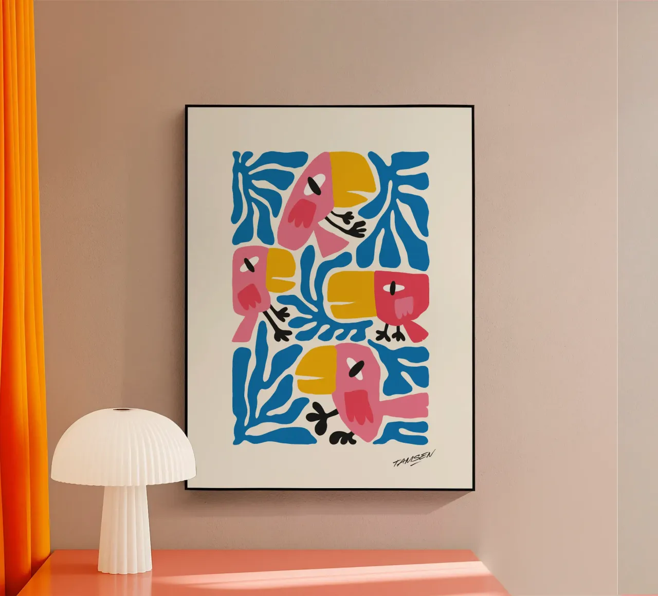 Crazy birds plexiglass da Tamsen Design