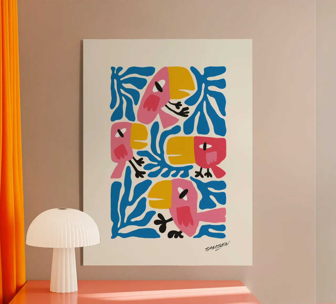 Crazy birds plexiglass da Tamsen Design