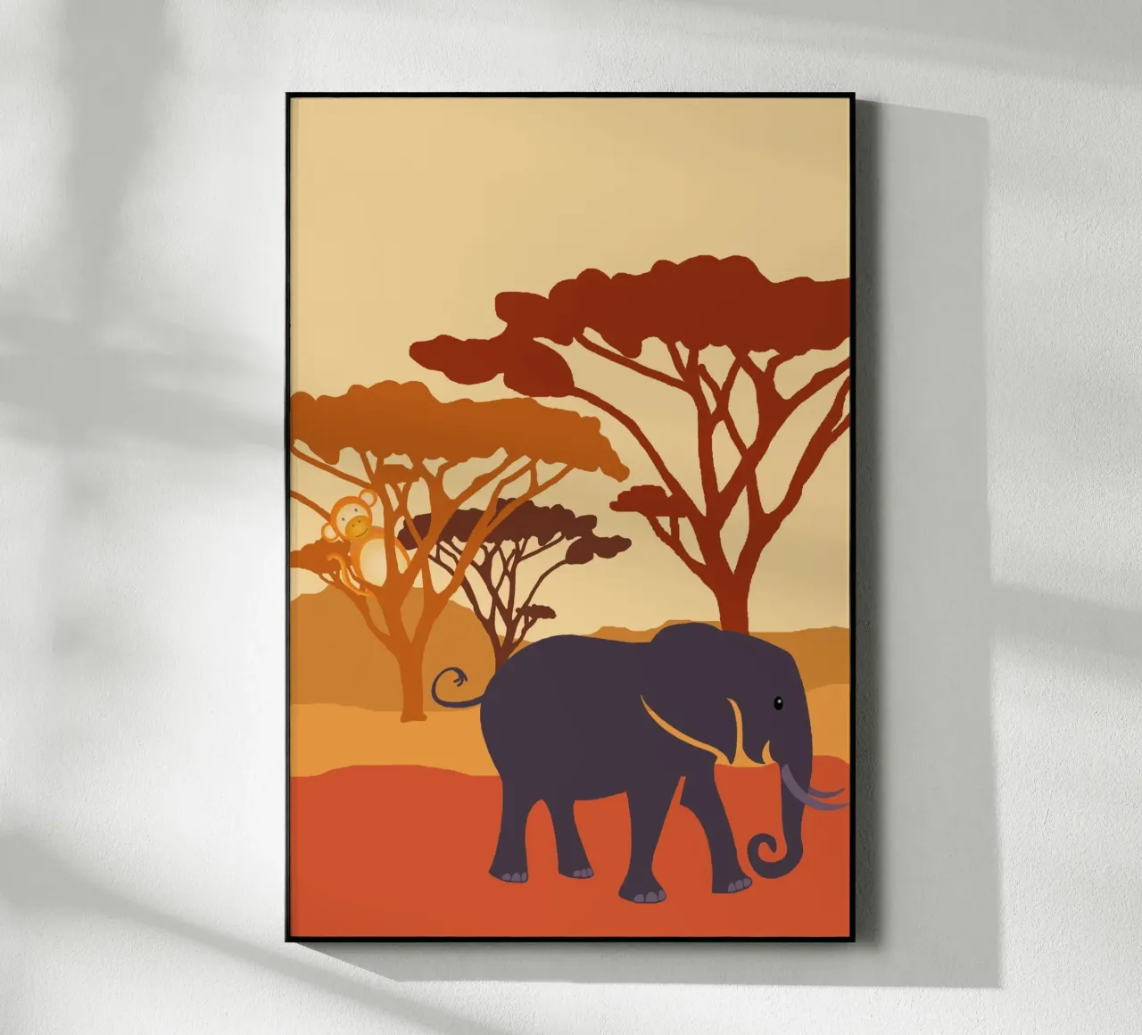 éléphant savanne plexiglass da alexiableu