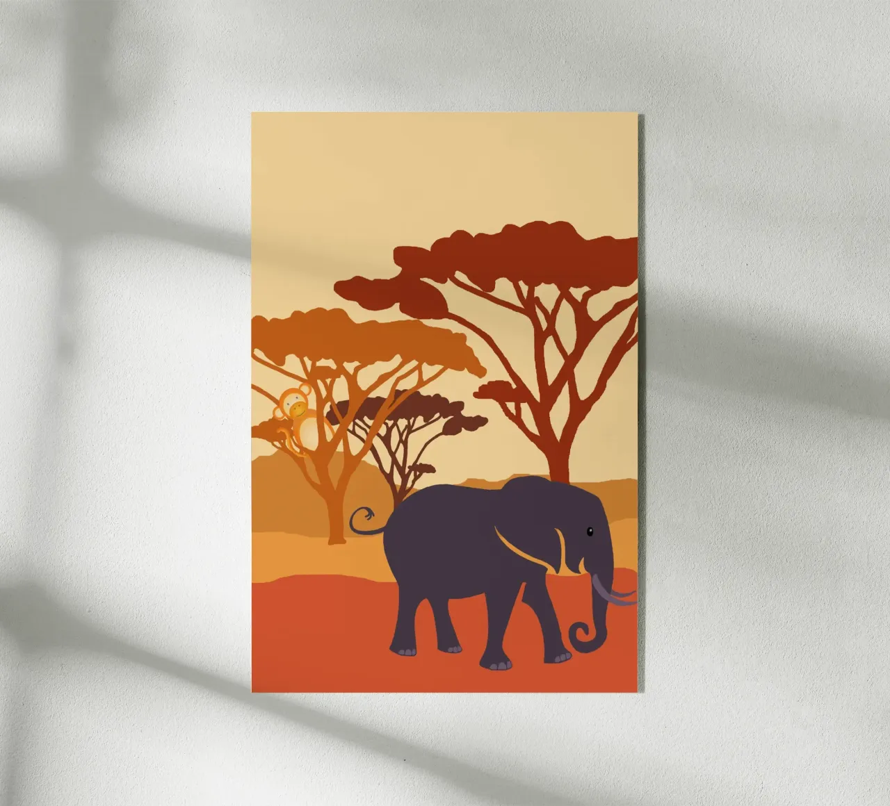 éléphant savanne plexiglass da alexiableu