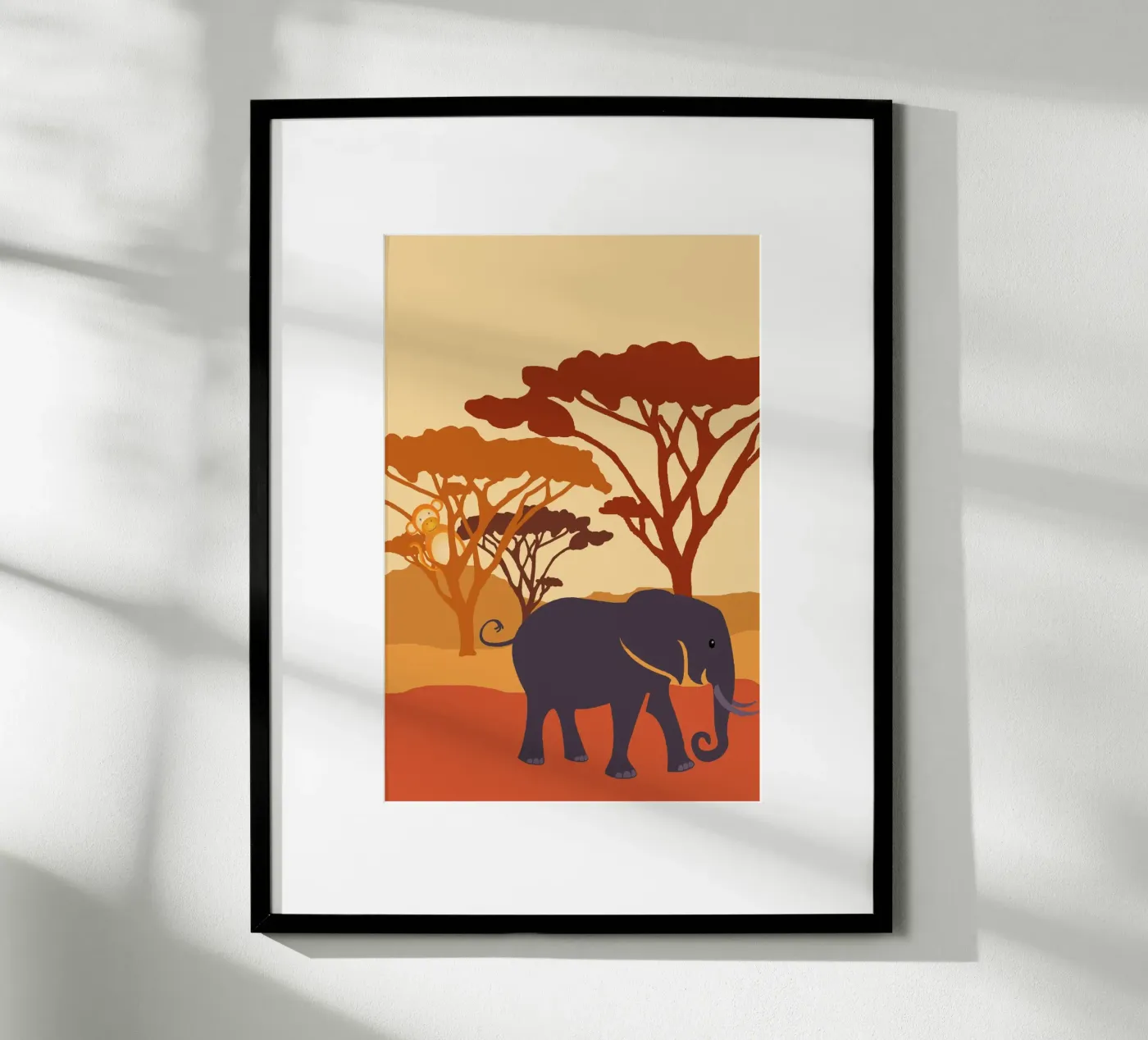 éléphant savanne poster da alexiableu