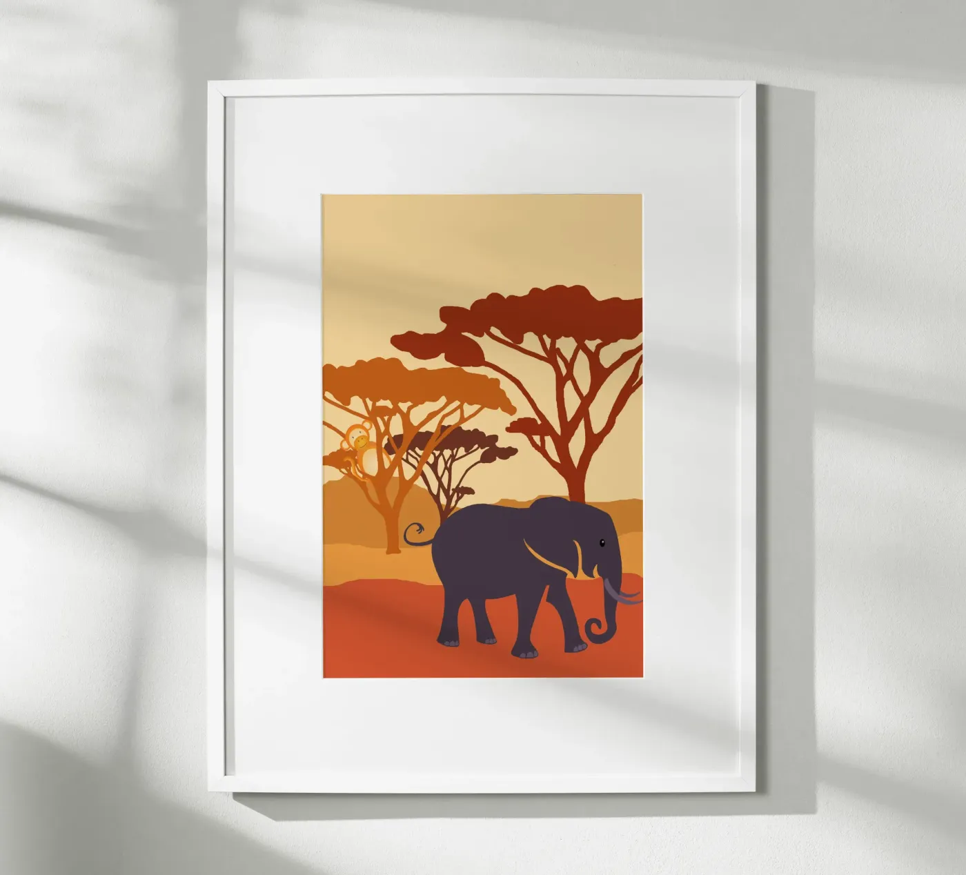 éléphant savanne poster da alexiableu