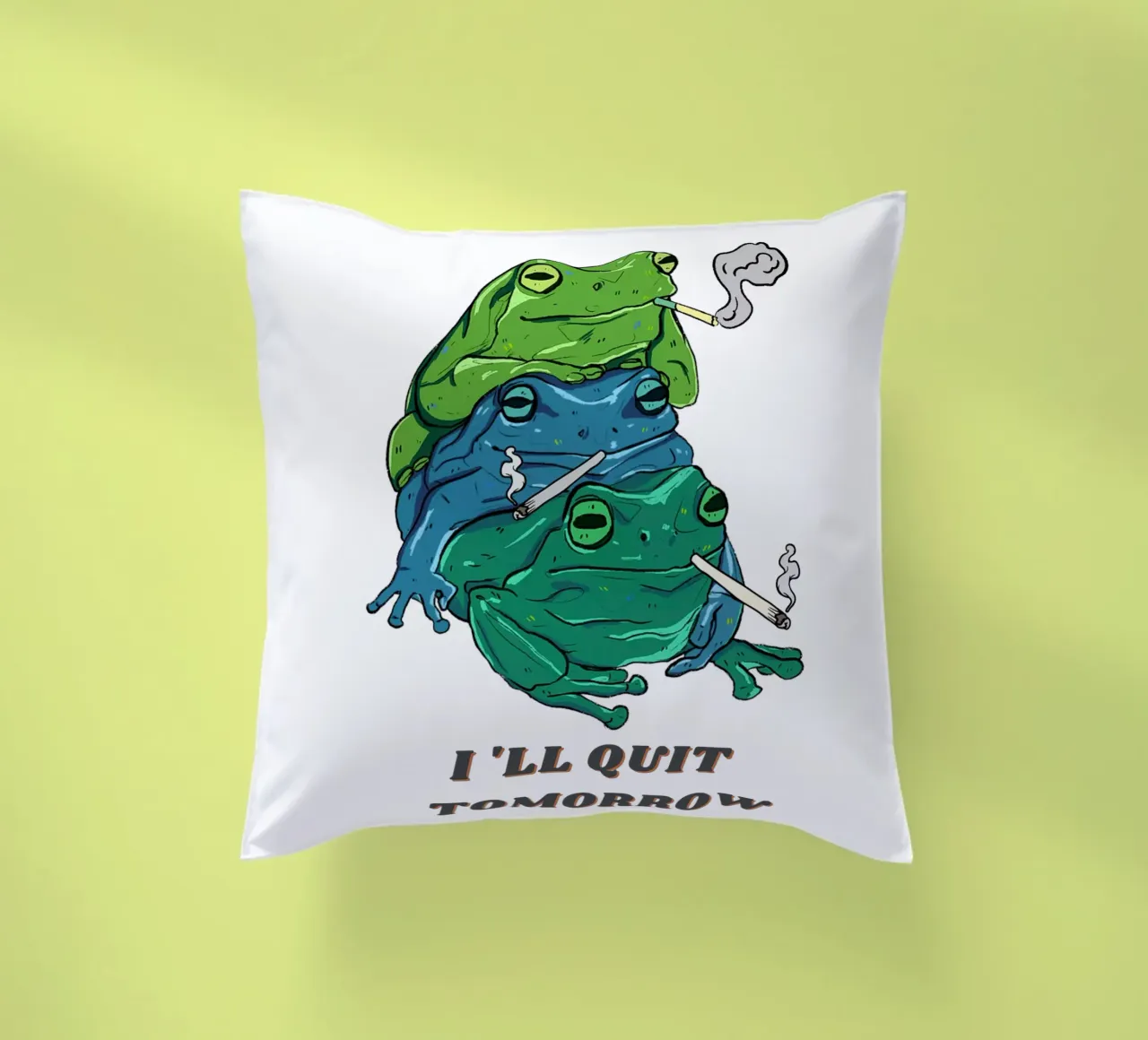 Follie da ranocchio cuscino da DesignArt