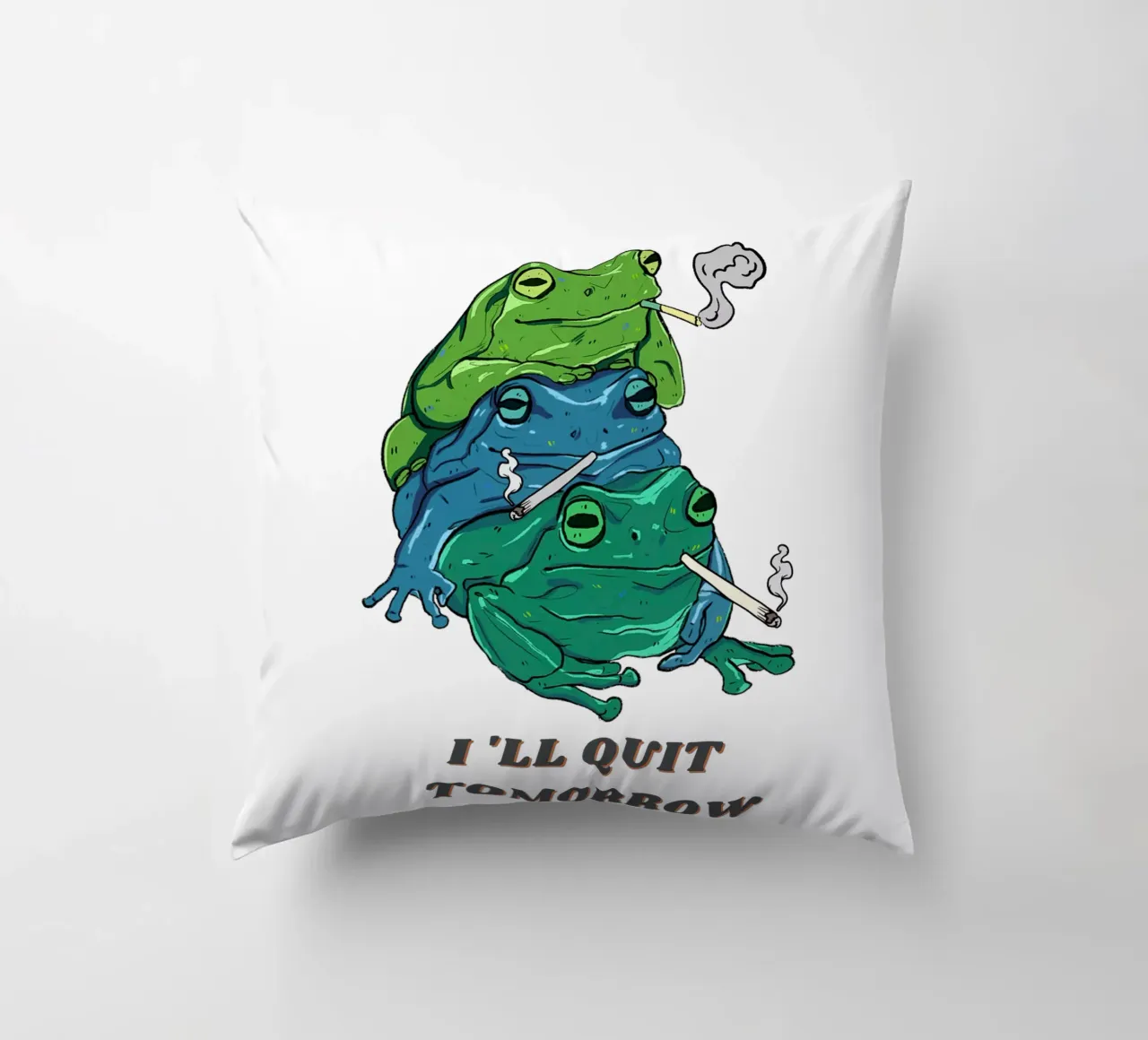 Follie da ranocchio cuscino da DesignArt