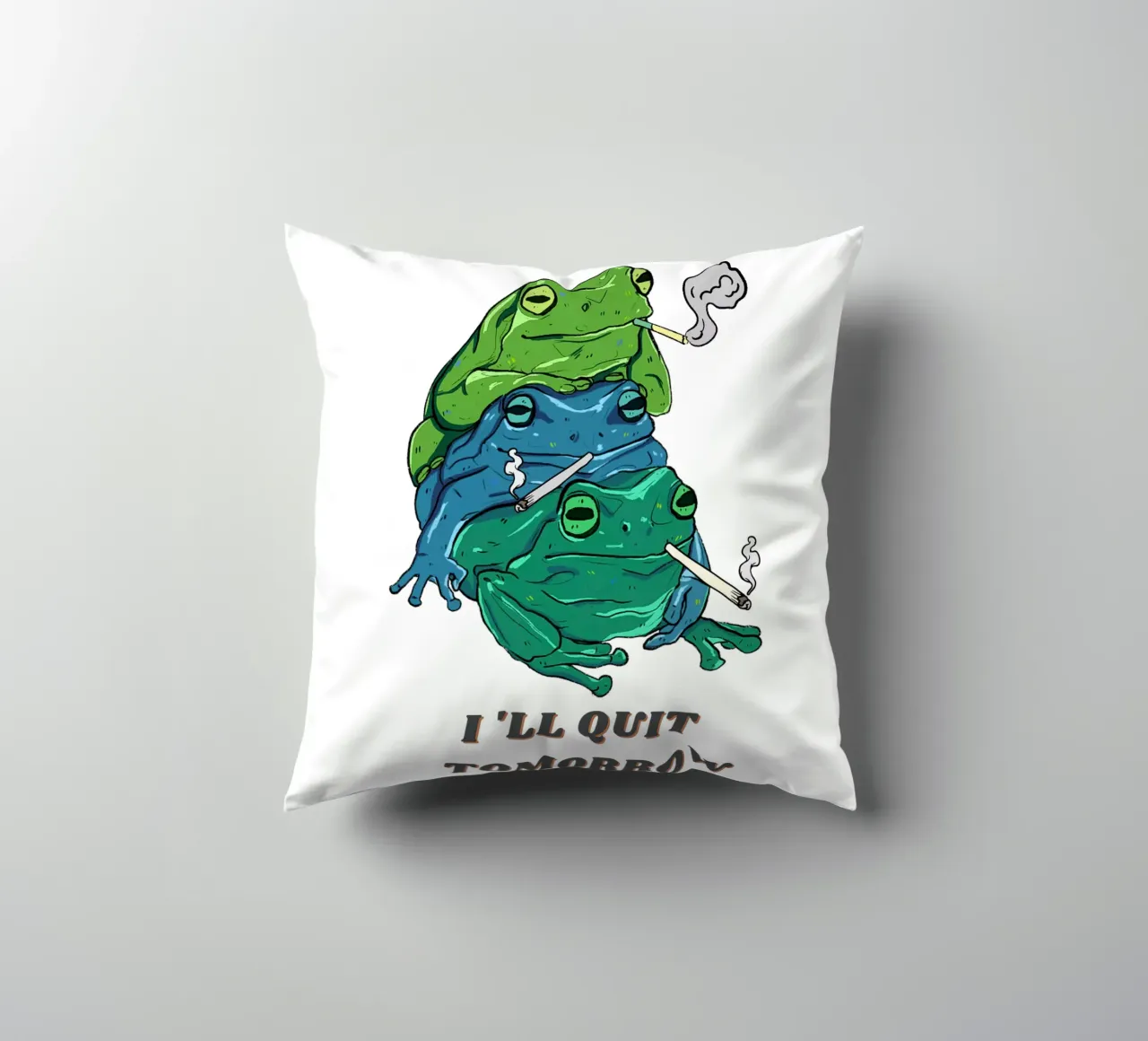 Follie da ranocchio cuscino da DesignArt