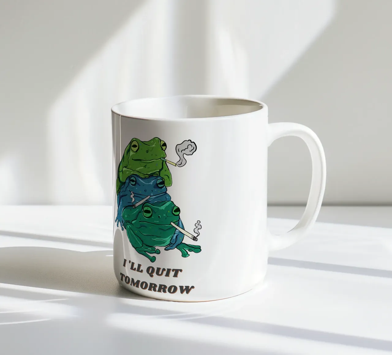 Follie da ranocchio tazza in ceramica da DesignArt