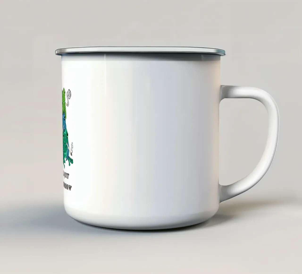 Follie da ranocchio tazza in smalto da DesignArt