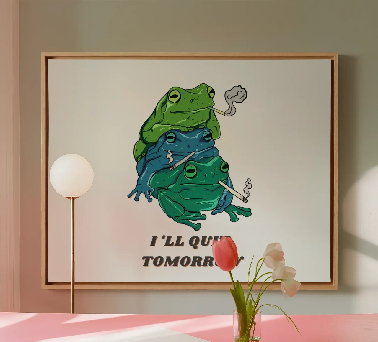 Froggy Follies canvas by DesignArt