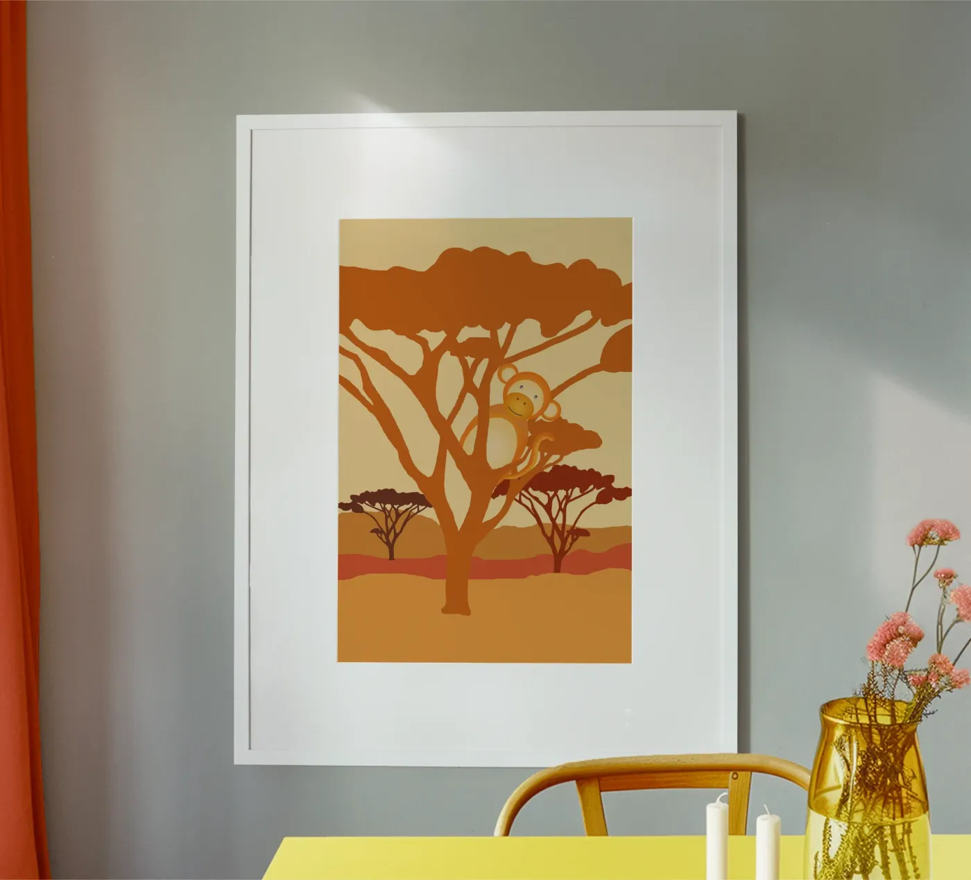 singe savanne poster by alexiableu