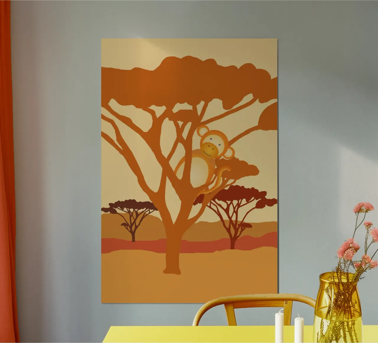 singe savanne poster da alexiableu