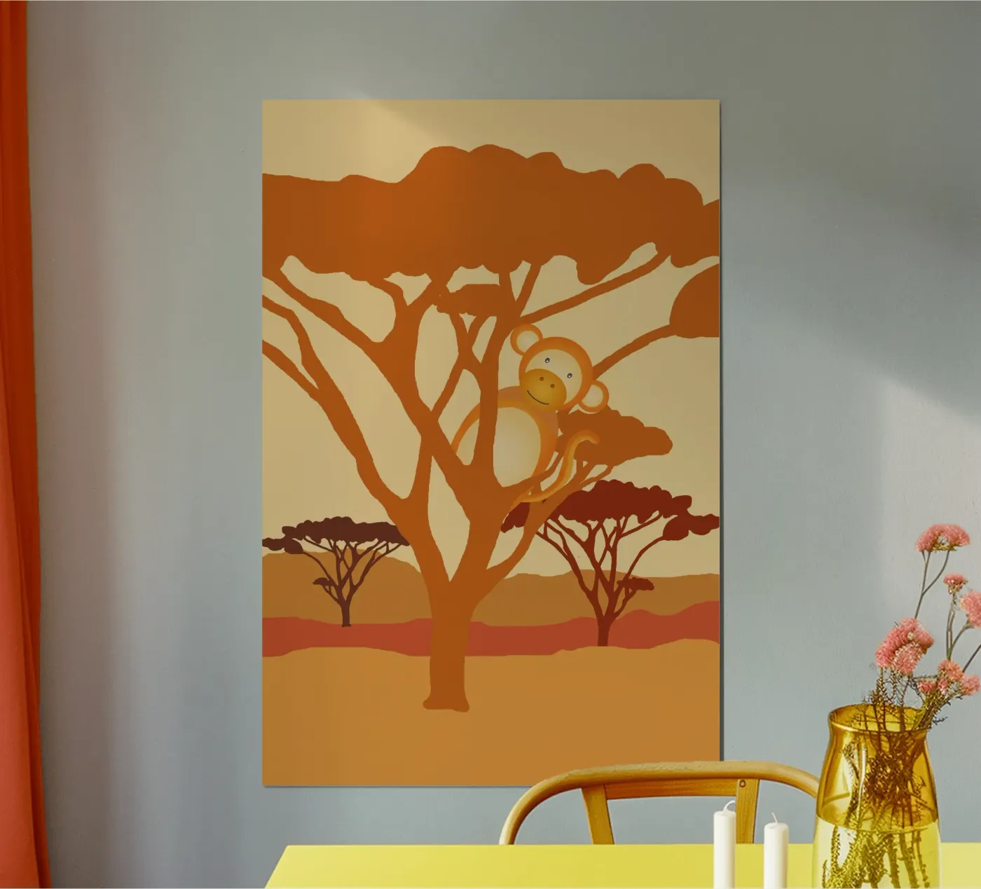 singe savanne Poster von alexiableu