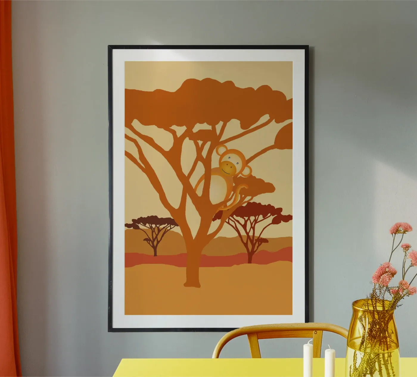 singe savanne poster by alexiableu