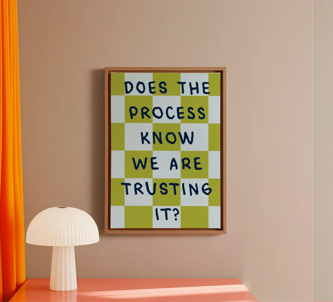 trust the process canvas by kludge