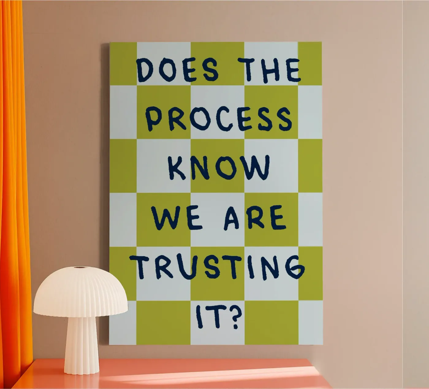 trust the process canvas by kludge
