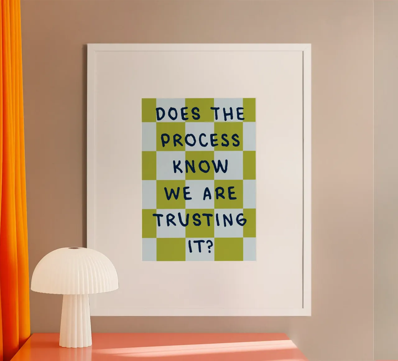 trust the process poster by kludge