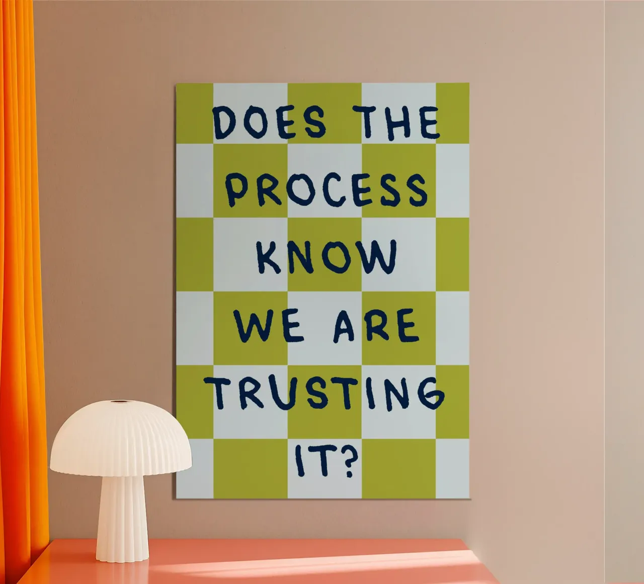 trust the process poster by kludge