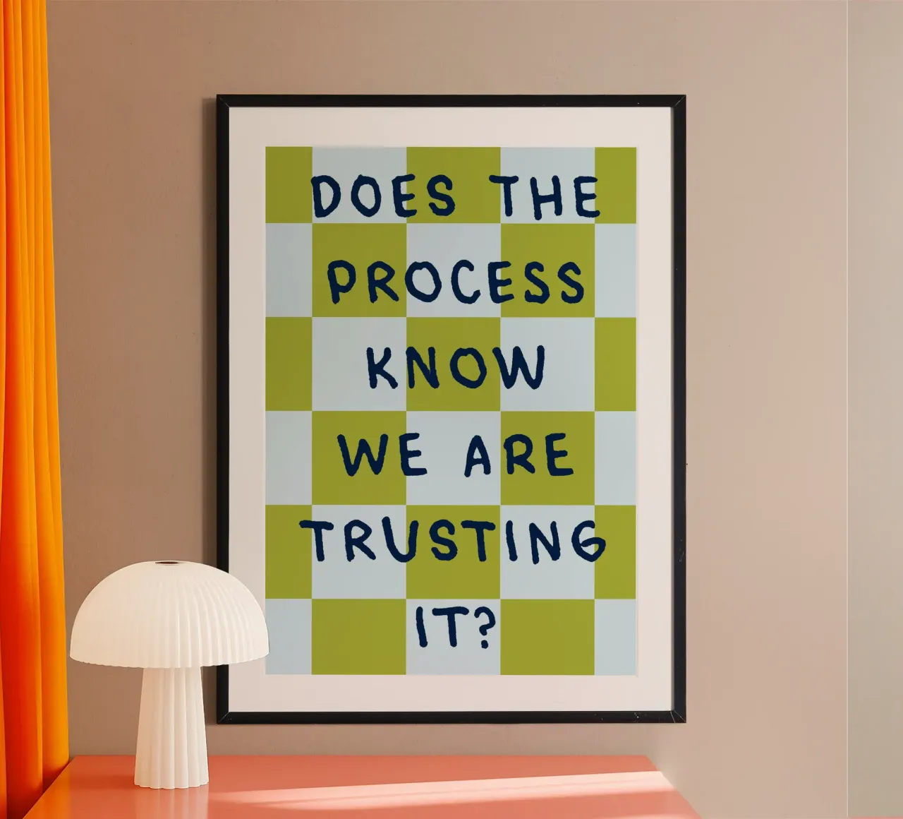 trust the process poster by kludge