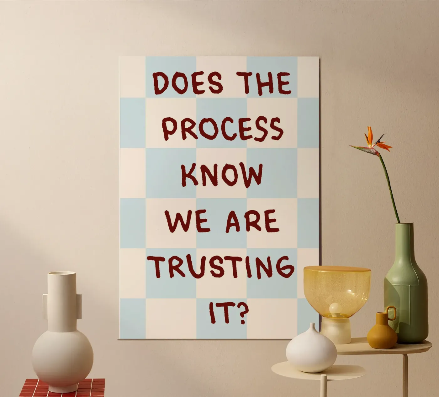 trust the process poster van kludge