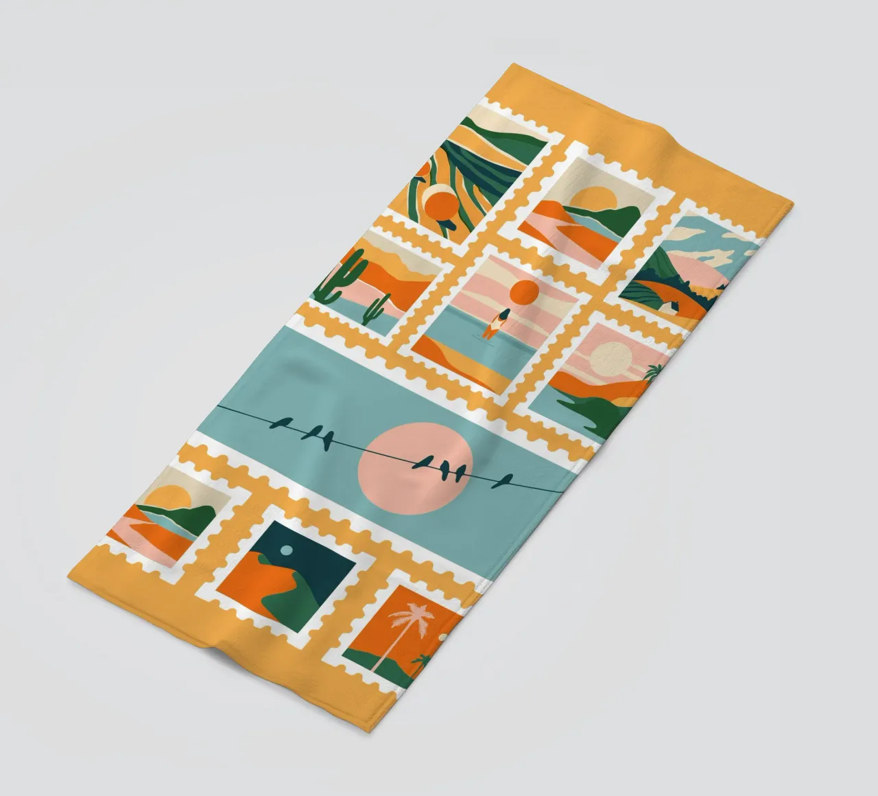 Somewhere beach towel by Tamsen Design