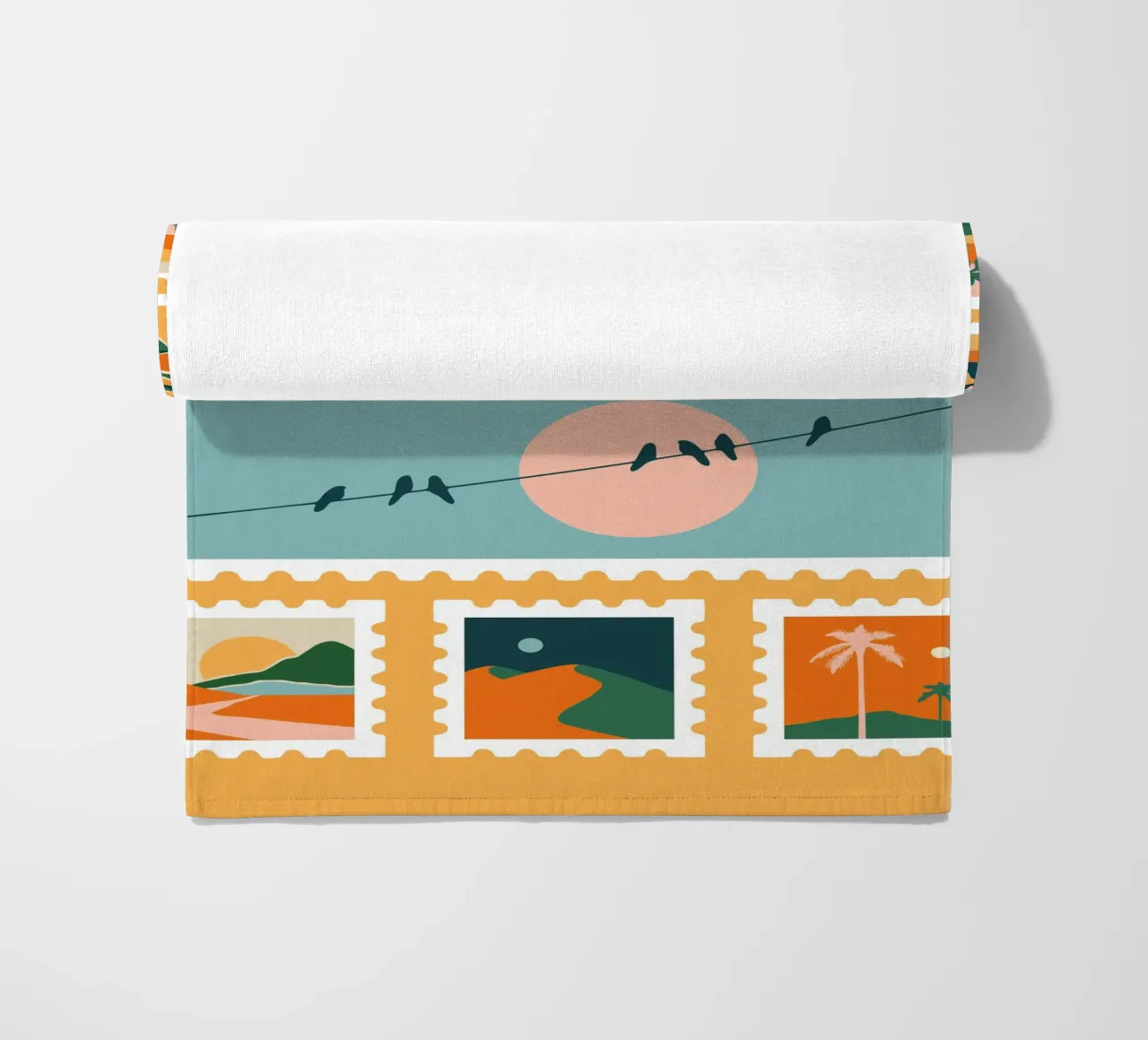 Somewhere beach towel by Tamsen Design