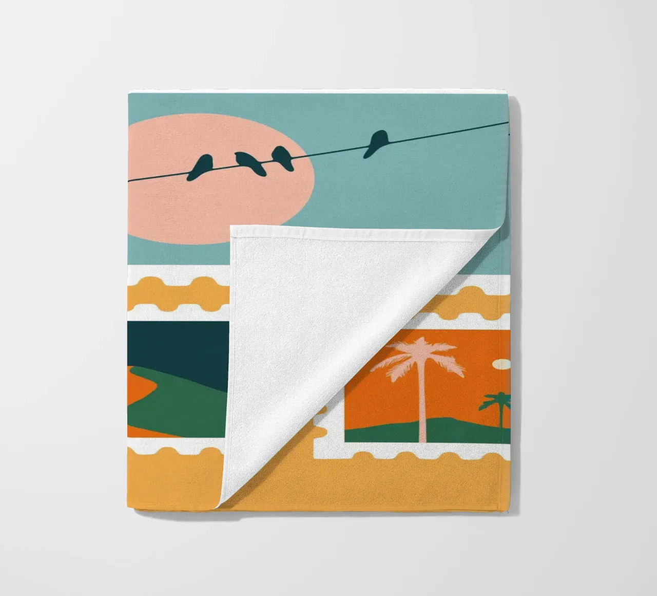 Somewhere beach towel by Tamsen Design