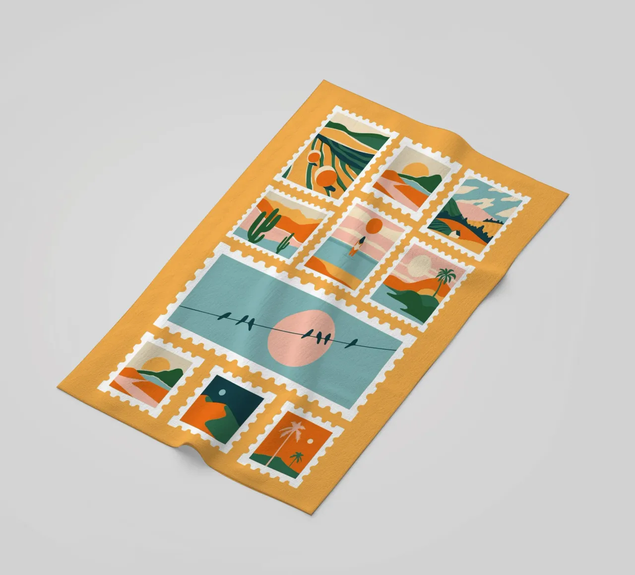 Somewhere beach towel by Tamsen Design