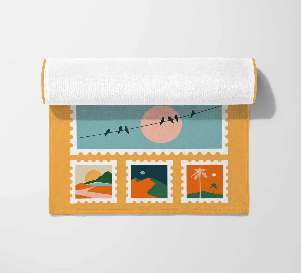 Somewhere beach towel by Tamsen Design