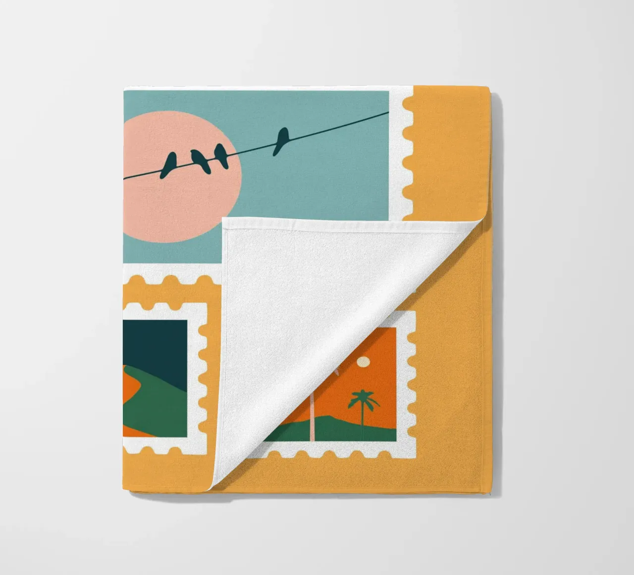 Somewhere beach towel by Tamsen Design