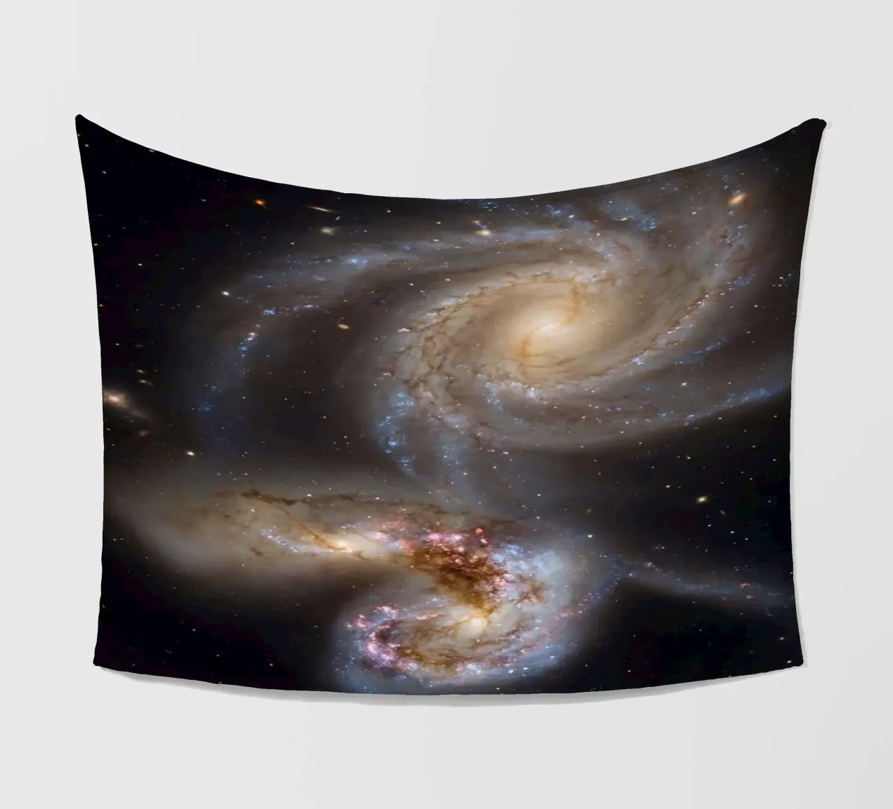 Cosmic interaction fleecedeken van Stellar Dream Art