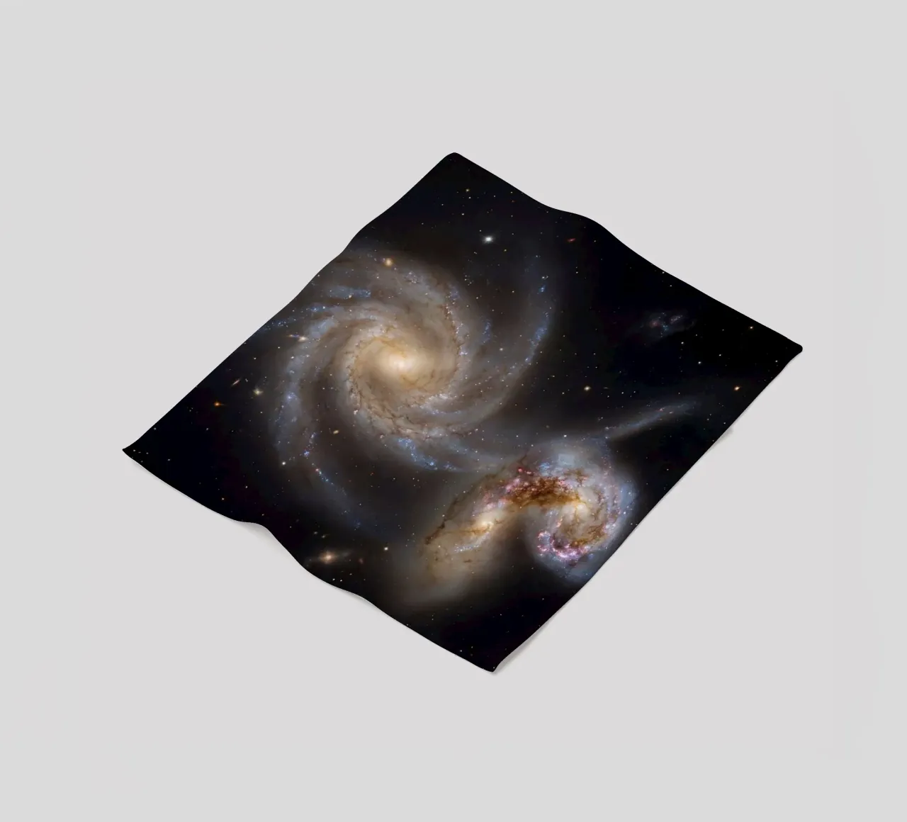 Cosmic interaction fleecedeken van Stellar Dream Art