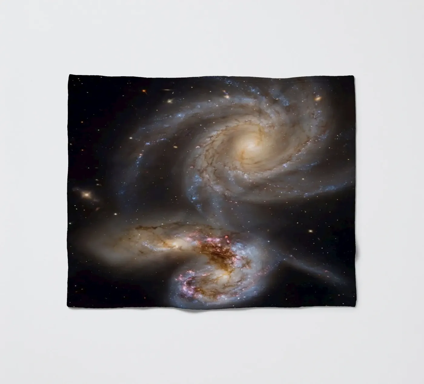 Cosmic interaction fleecedeken van Stellar Dream Art