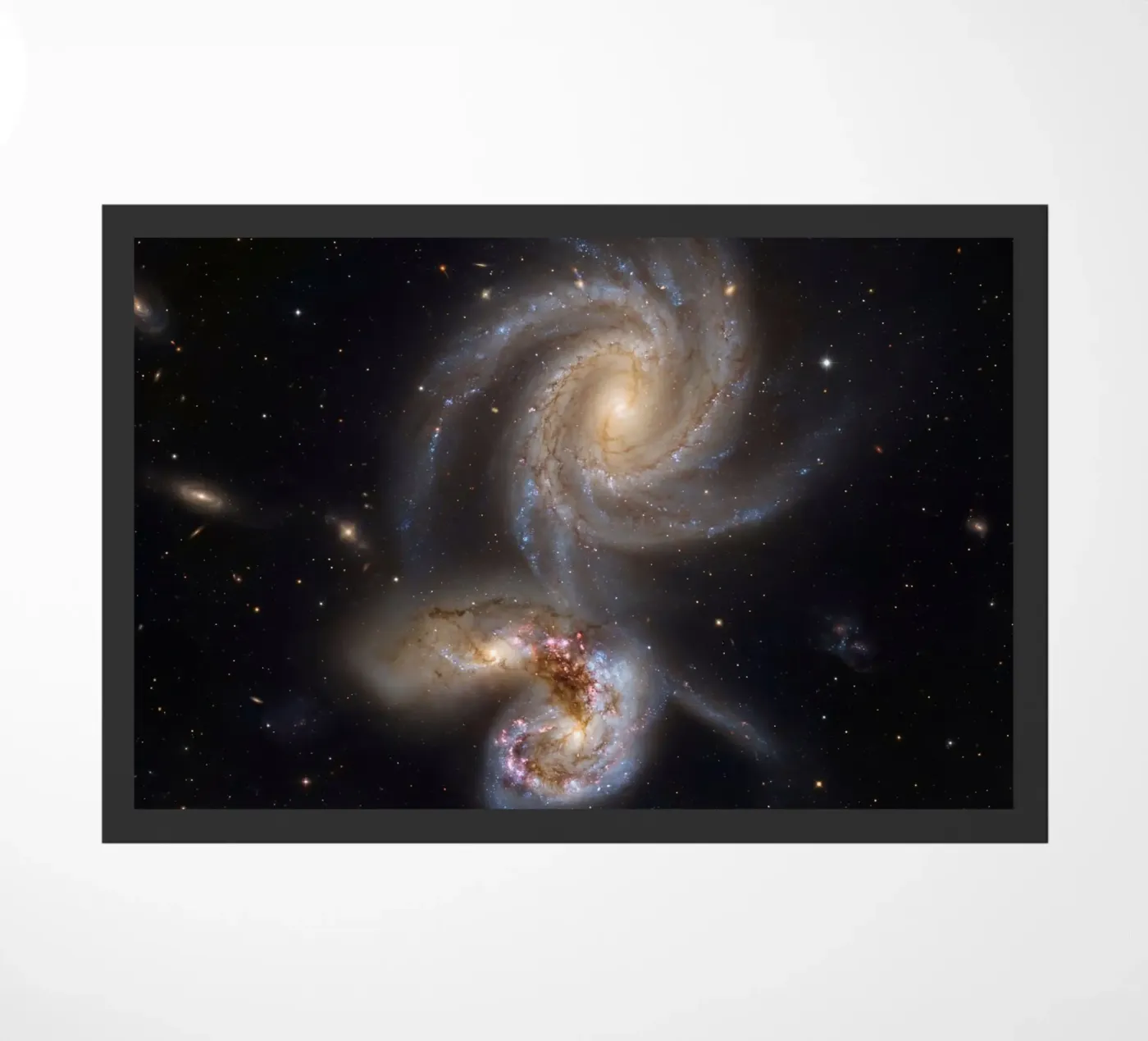 Cosmic interaction Fußmatte von Stellar Dream Art