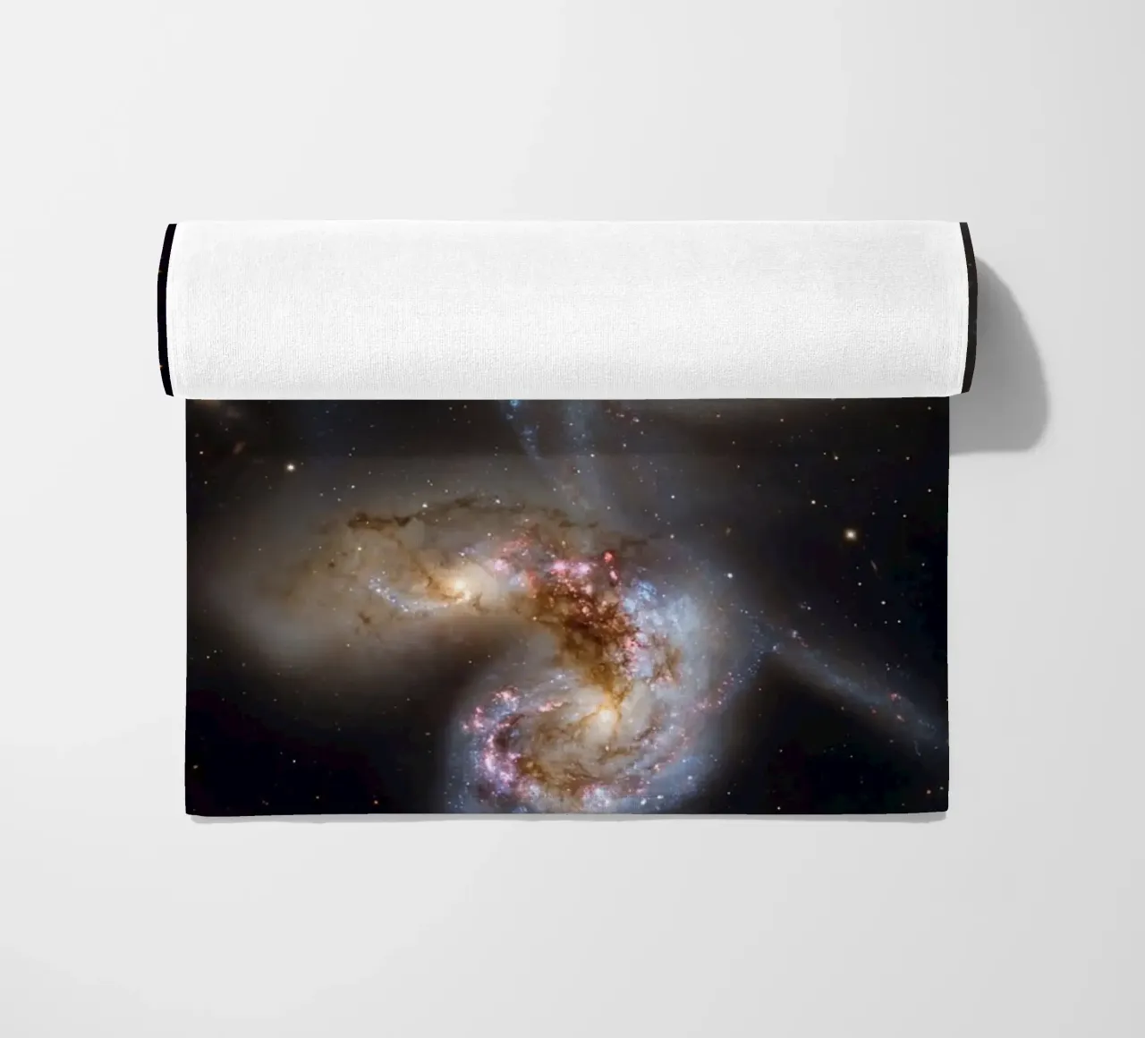 Cosmic interaction strandhanddoek van Stellar Dream Art