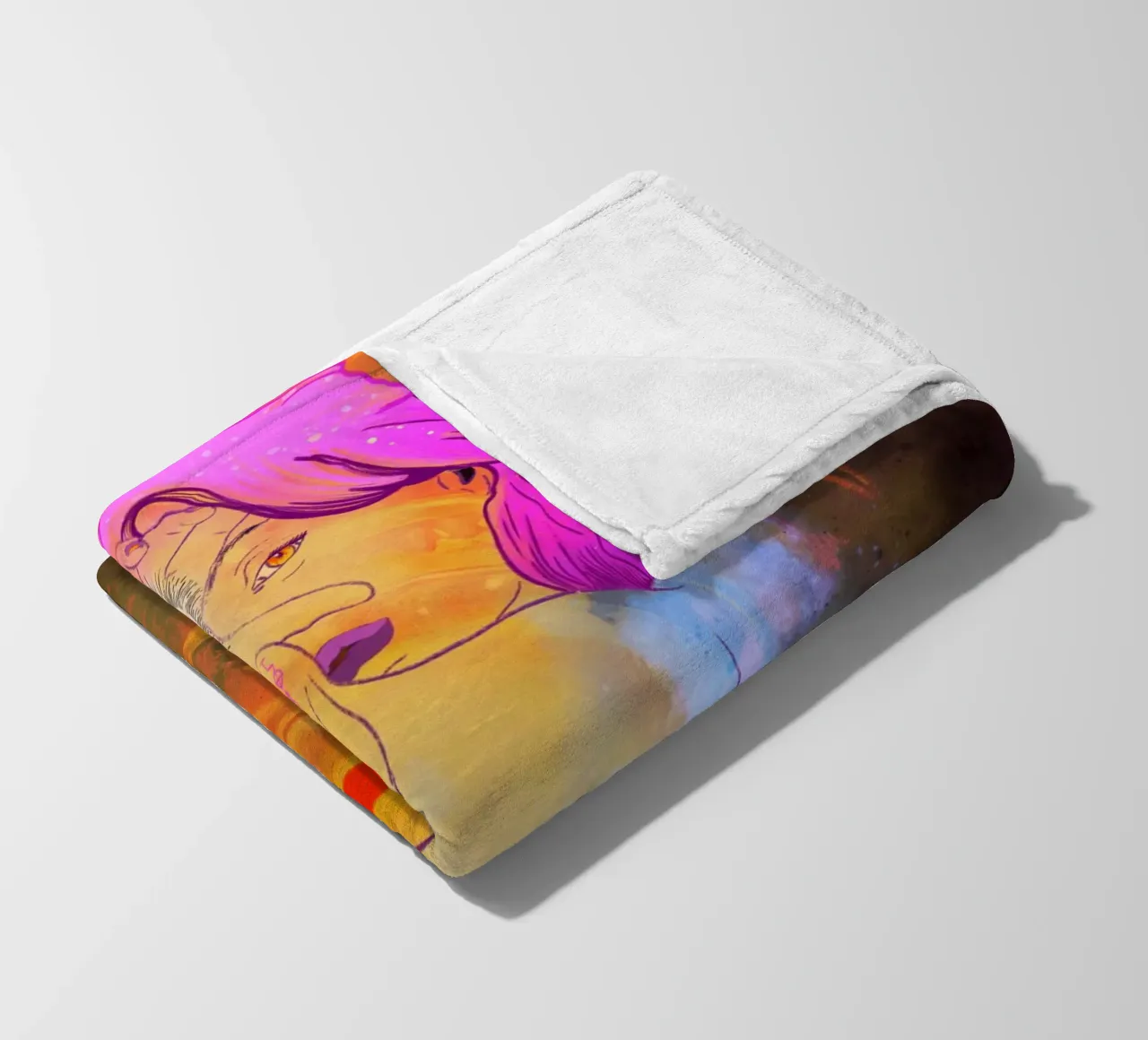Portal of Perception fleece blanket by Raquel Leyva