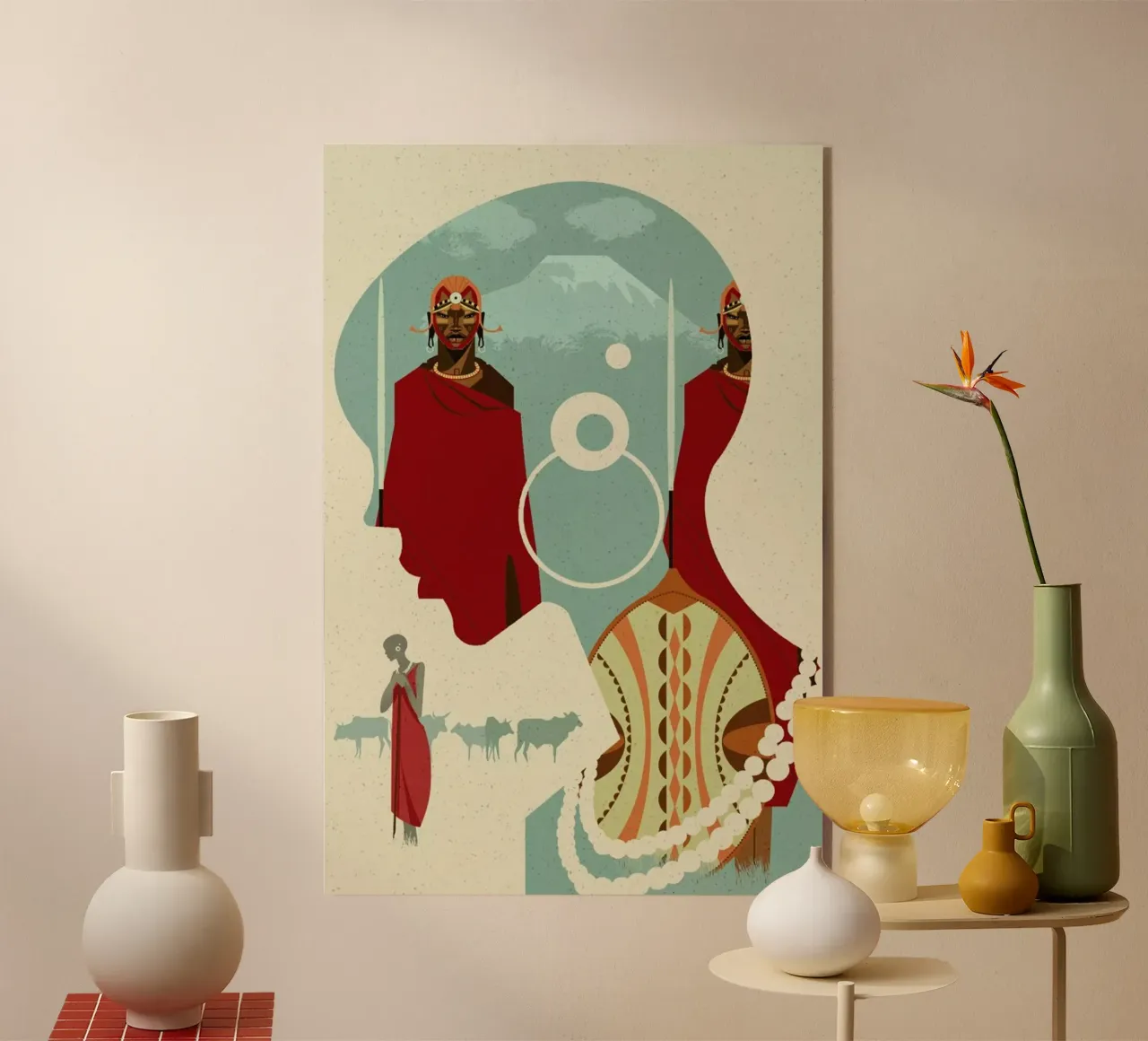 Maasai plexiglass da Dieter Braun